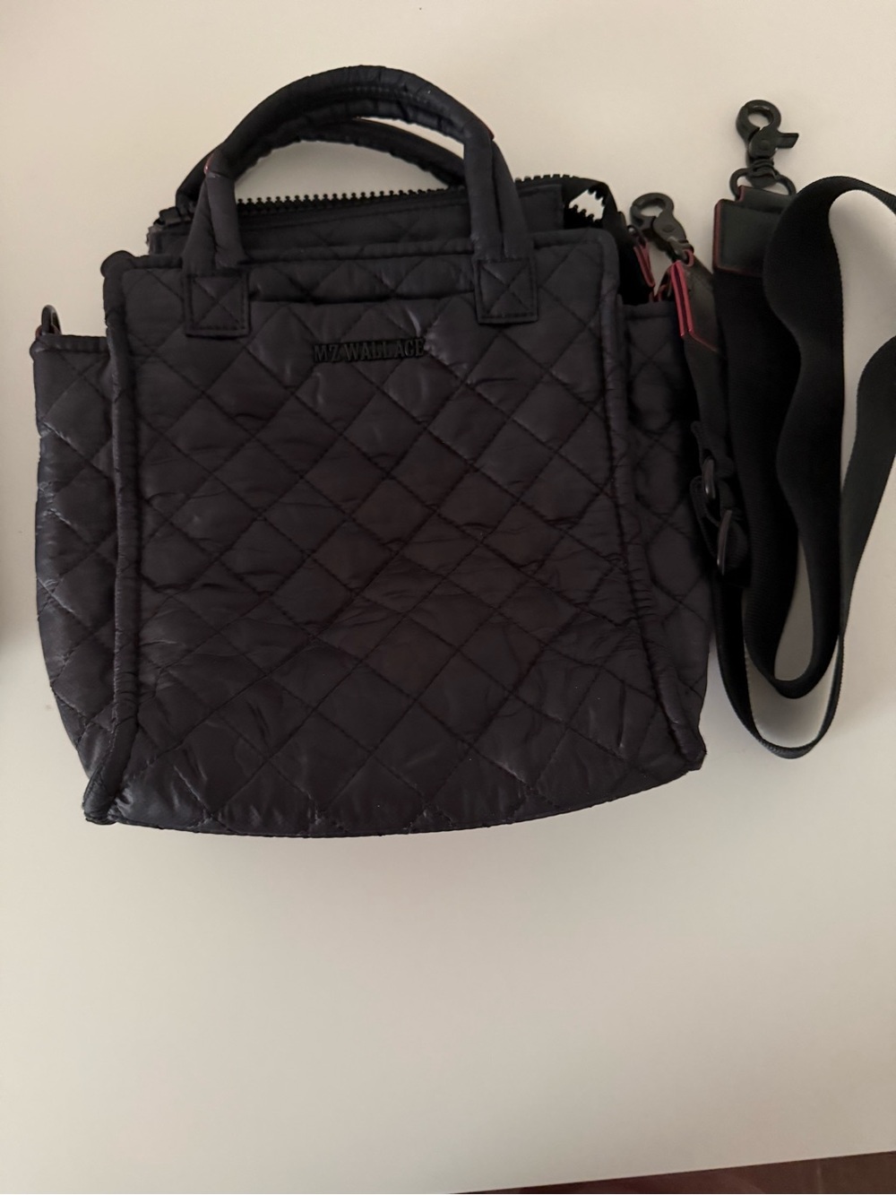 MZ Wallace Quilted Mini metro box tote.  EUC.